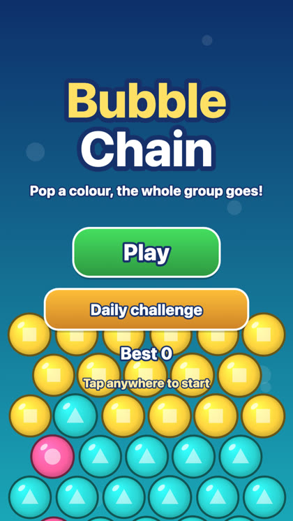 Bubble Chain game