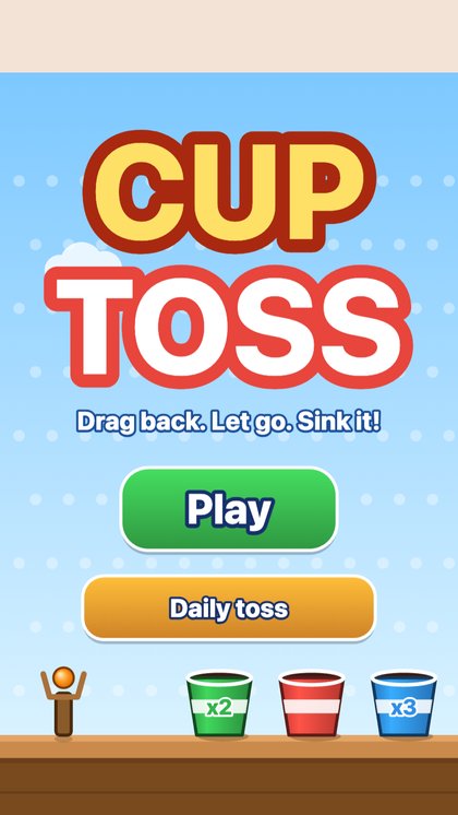 Cup Toss game