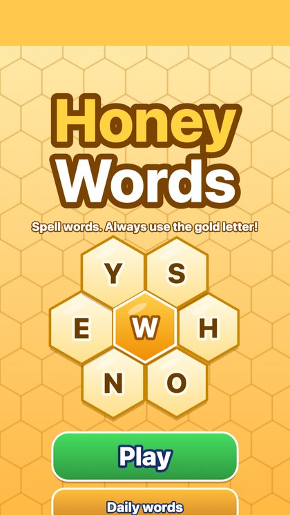 Honey Words game