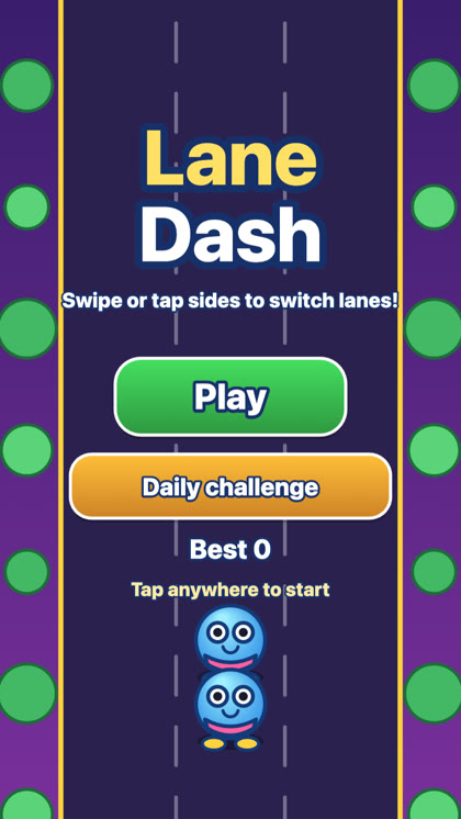 Lane Dash game