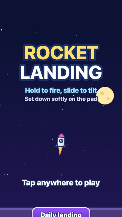 Rocket Landing game