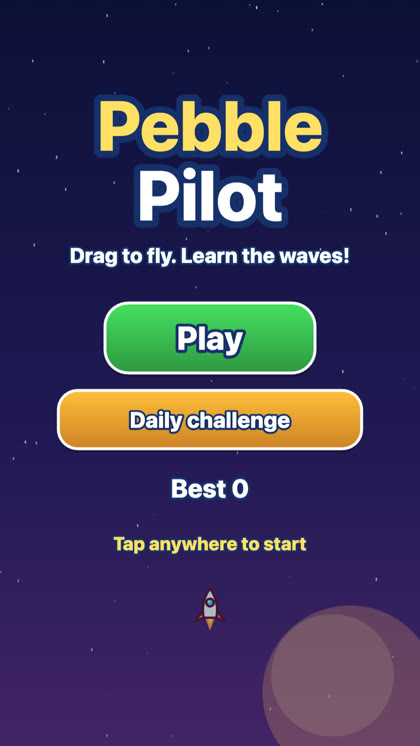 Pebble Pilot game
