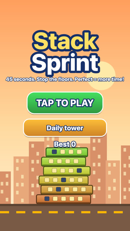 Stack Sprint game