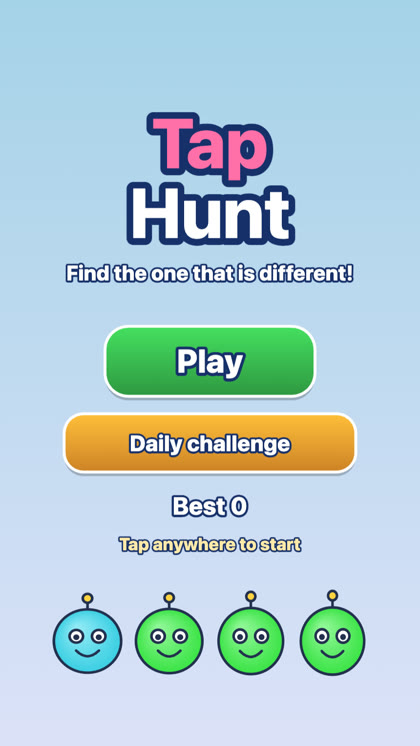Tap Hunt game