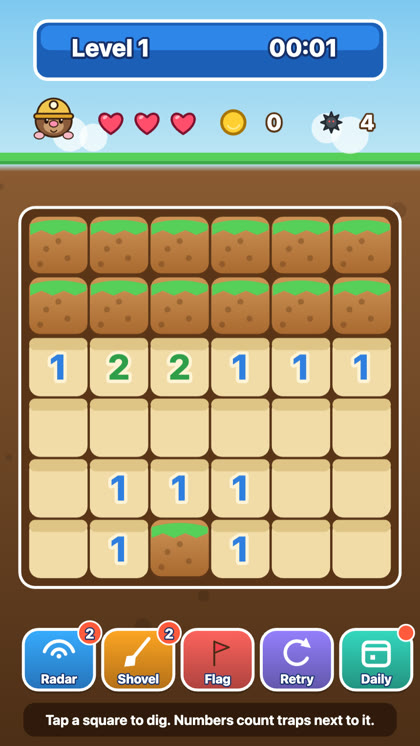 Treasure Dig game