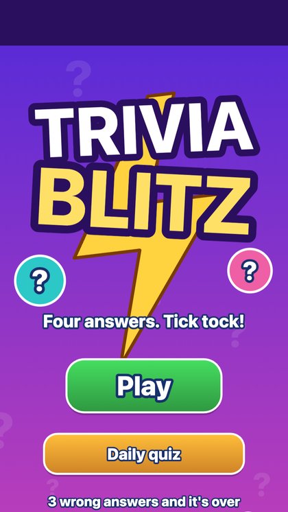 Trivia Blitz game