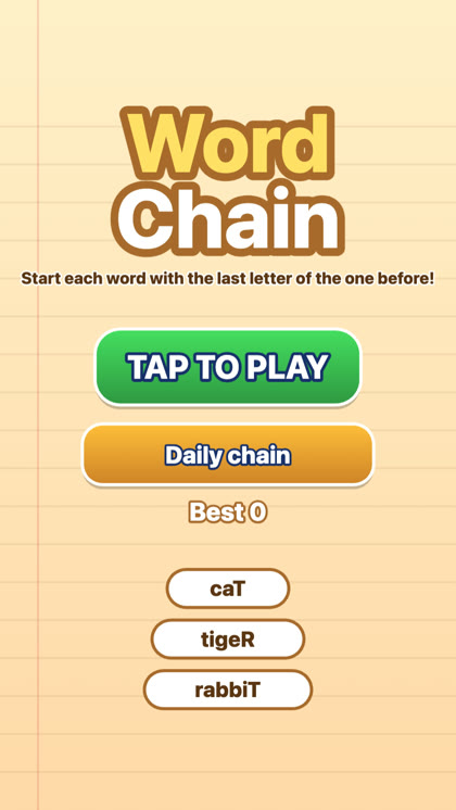 Word Chain game